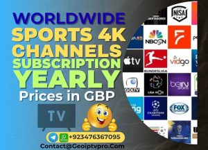 Sports 4K channels subscription in GBP